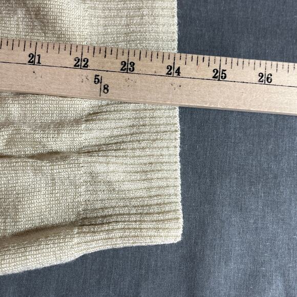 Vintage Lady LaMode Sweater Womens XL Tan Knit Golfer V-Neck Outdoor Preppy - Picture 8 of 9